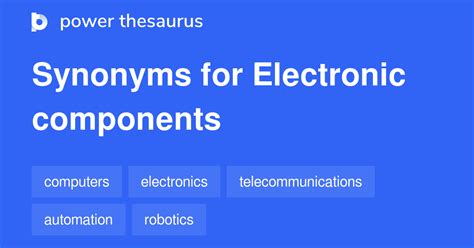 synonyms of electronic
